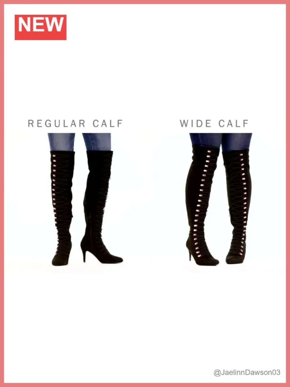 Faux Leather Over-The-Knee Boots with Rhinestone Embellishments